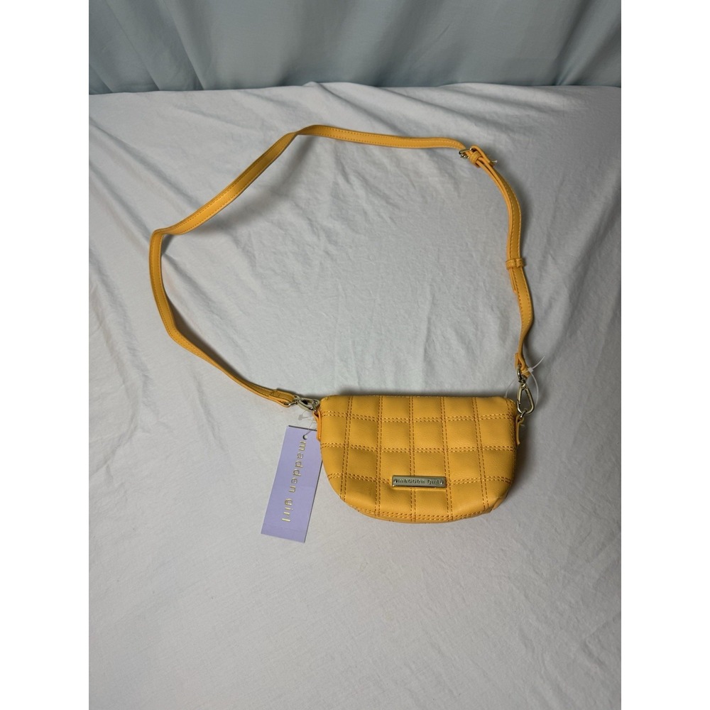 Madden Girl Orange Small Crossbody Purse NWT Neon Bright Color Pop Stitched
